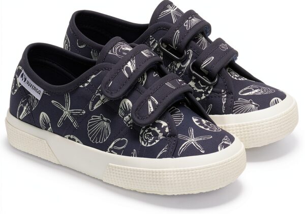 SUPERGA - Sneakers, Bambino/a, Cotone, Casual, 3750 Kids Straps Seashells Print Leggera-1