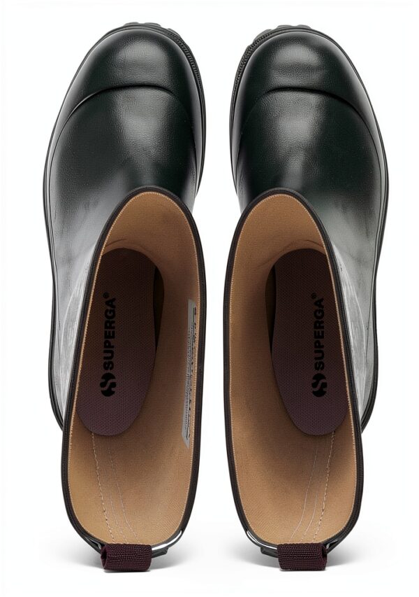 SUPERGA - Stivaletti,uomo donna,Verde,da pioggia,modello 799 RUBBER BOOTS LETTERING,numero: 37-4