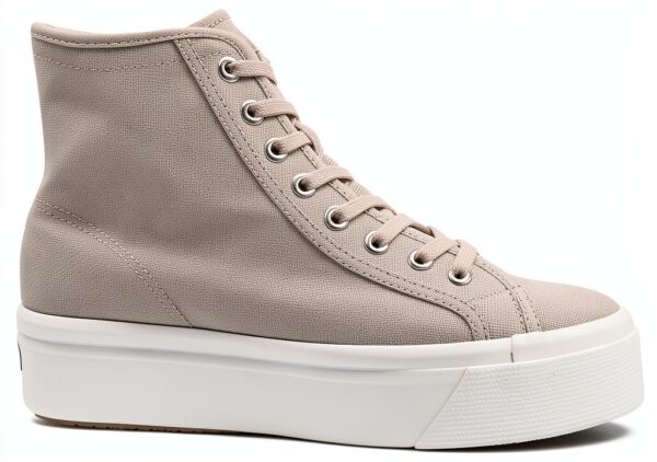 Superga Sneakers Donna Cotone Hi‑Top 2708 Grey/White-2