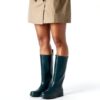 SUPERGA - Stivaletti,uomo donna,Verde,da pioggia,modello 799 RUBBER BOOTS LETTERING,numero: 37-1