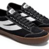 Superga Sneakers Uomo Donna Cotone Casual 2619 St 1 Nero Bianco-1