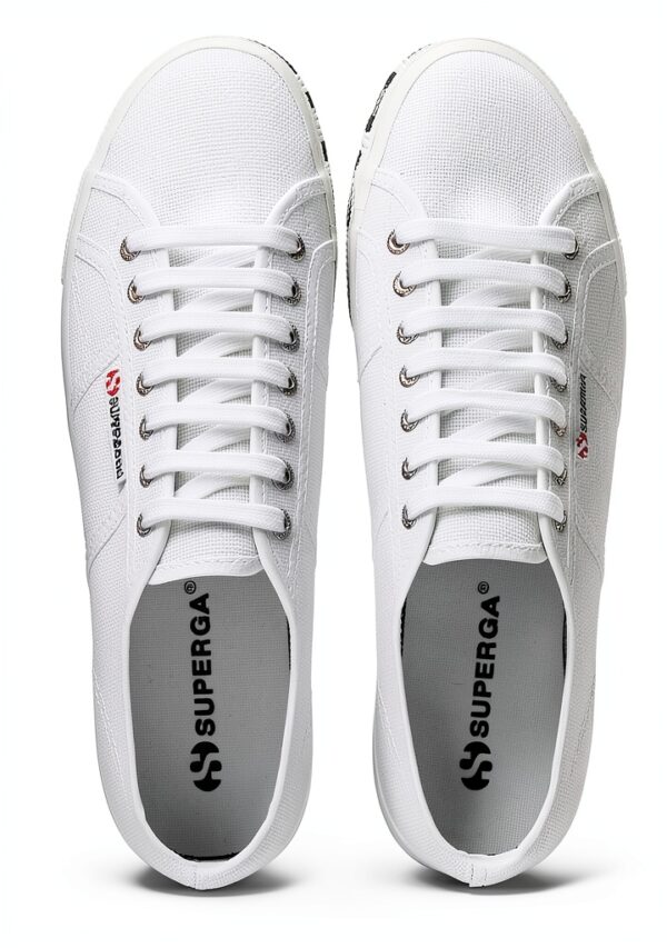 Superga Sneakers Donna Bianco Modello 2790 Platform Lettering Taglia-3