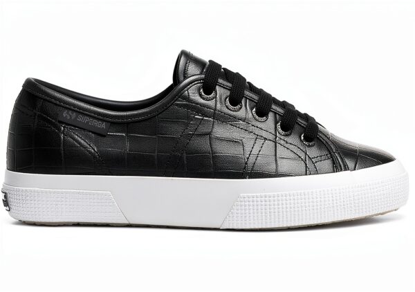 Superga 3750 Sneakers Donna Sintetico Leggero Bianco Nero-0