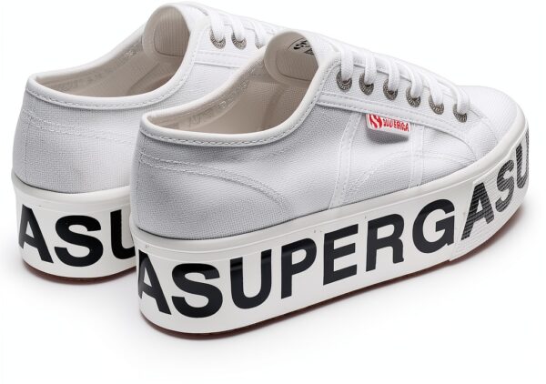 Superga Sneakers Donna Bianco Modello 2790 Platform Lettering Taglia-2