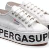 Superga Sneakers Donna Bianco Modello 2790 Platform Lettering Taglia-1