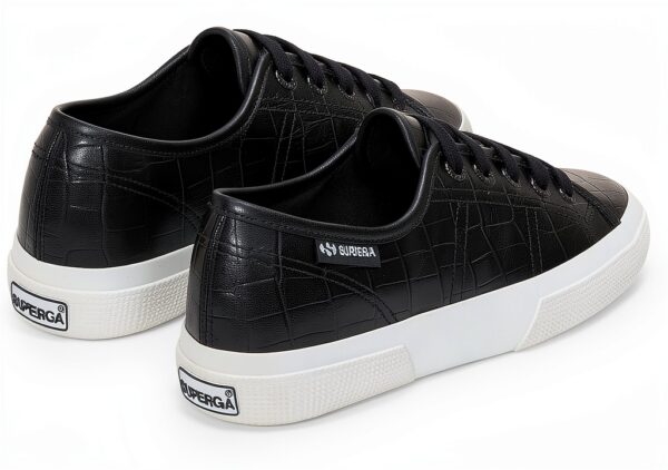 Superga 3750 Sneakers Donna Sintetico Leggero Bianco Nero-2