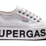 Superga Sneakers Donna Bianco Modello 2790 Platform Lettering Taglia-0